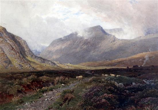 Harry Sutton Palmer (1854-1933) Ogwen Valley, North Wales 13.5 x 20.5in.